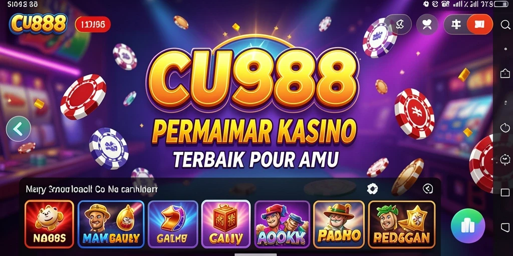 Tangkapan layar utama CU888 menampilkan gameplay kasino yang menarik dan interaktif.