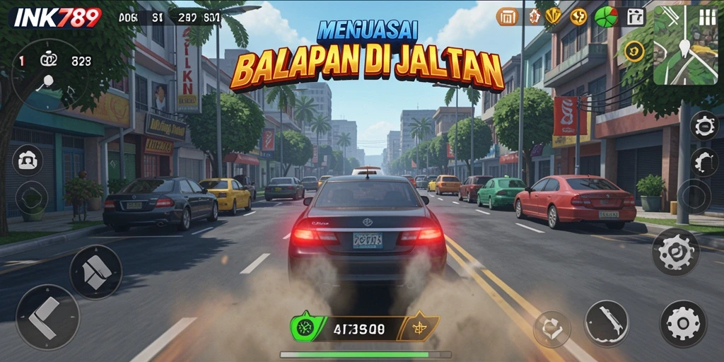Gameplay menarik INK789 dengan balapan seru dan grafis memukau.