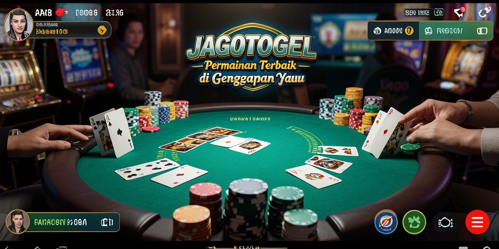 Tampilan utama <strong>JAGOTOGEL</strong> menampilkan gameplay poker yang mendebarkan.