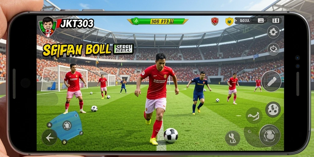 Tampilan permainan sepak bola seru dalam JKT303.