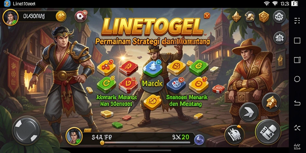 Tampilan menarik dari gameplay strategis LINETOGEL.