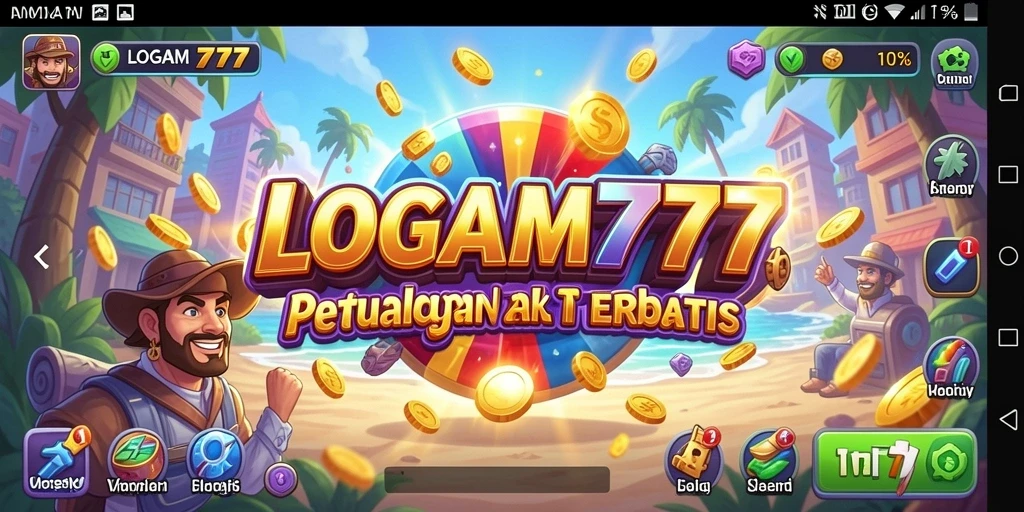 Tampilan seru dari gameplay LOGAM777 yang menegangkan.