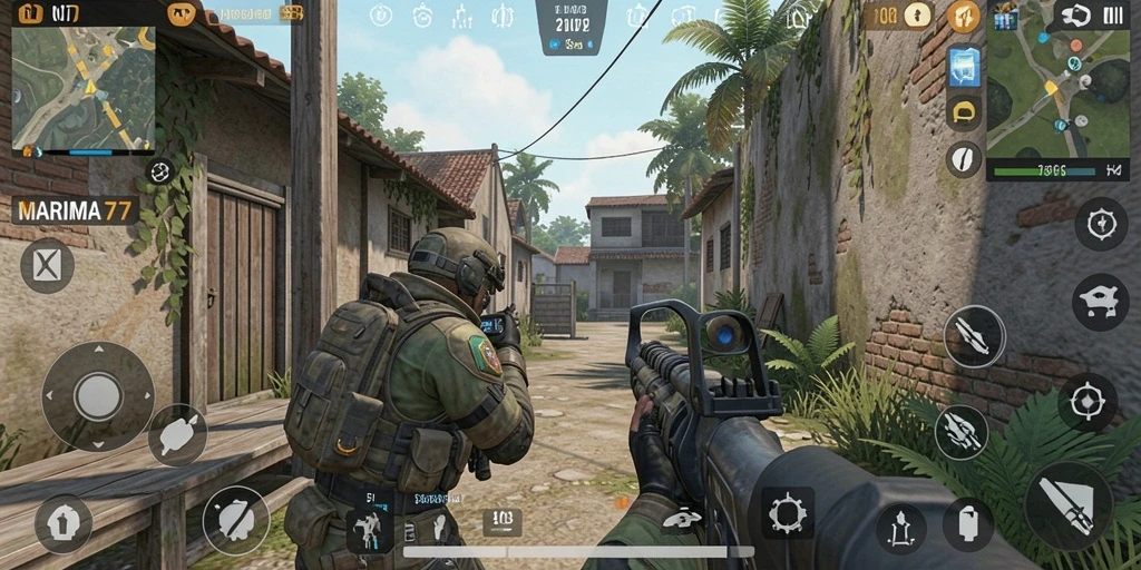 Tampilan gameplay intens di MARIMA77 dengan aksi mendebarkan.