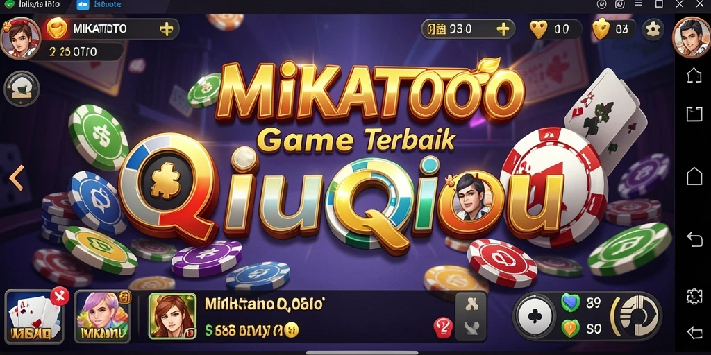 Tampilan seru gameplay QiuQiu di MIKATOTO.