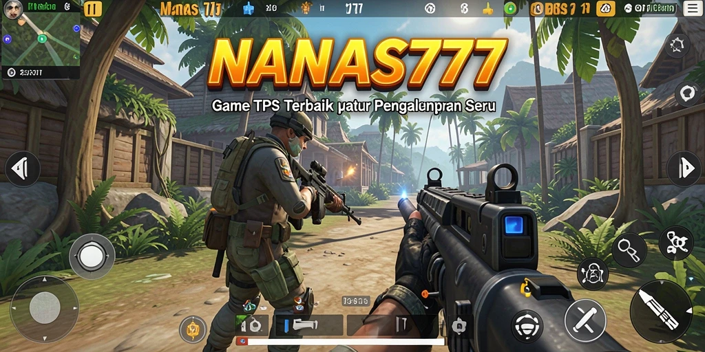 Tampilan gameplay seru di NANAS777 dengan aksi tembak menembak yang mendebarkan.