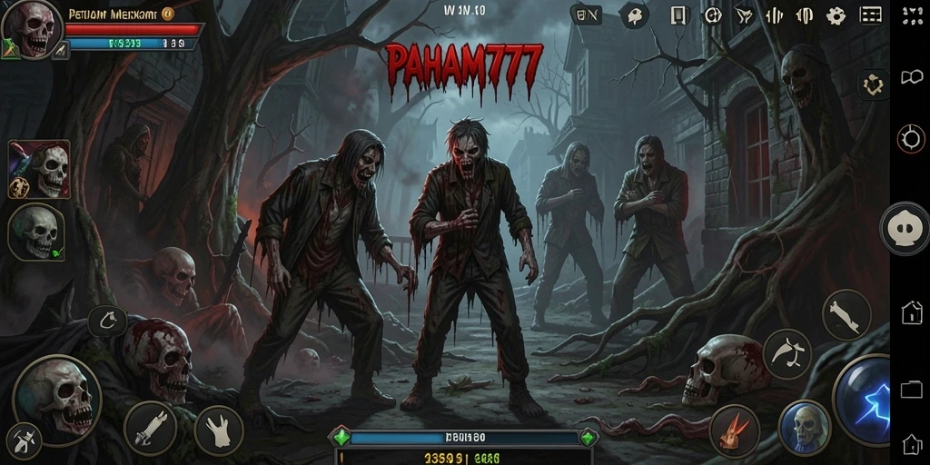 Tampilan gameplay PAHAM777 yang mencekam dan seram.