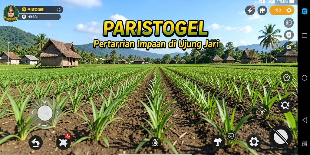 Tangkapan layar PARISTOGEL menampilkan keindahan dan keseruan gameplay pertanian.