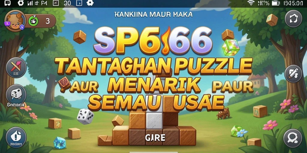 Tampilan permainan Puzzle yang menarik dan menantang.