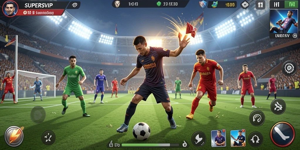 Tampilan gameplay mengesankan di <strong>SUPERSVIP</strong> dengan aksi olahraga yang penuh semangat.